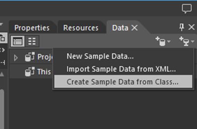 create simple data from class